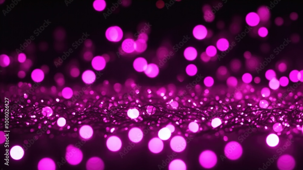Soft Bokeh Lights on Dark Pink Background Soft Bokeh Lights on Dark Pink Background