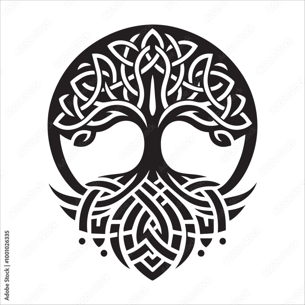 Celtic Tree of Life Clipart - Celtic Tree Silhouette Vector illustration - Celtic Tree Logo Concept Celtic Tree of Life Clipart - Celtic Tree Silhouette Vector illustration - Celtic Tree Logo Concept