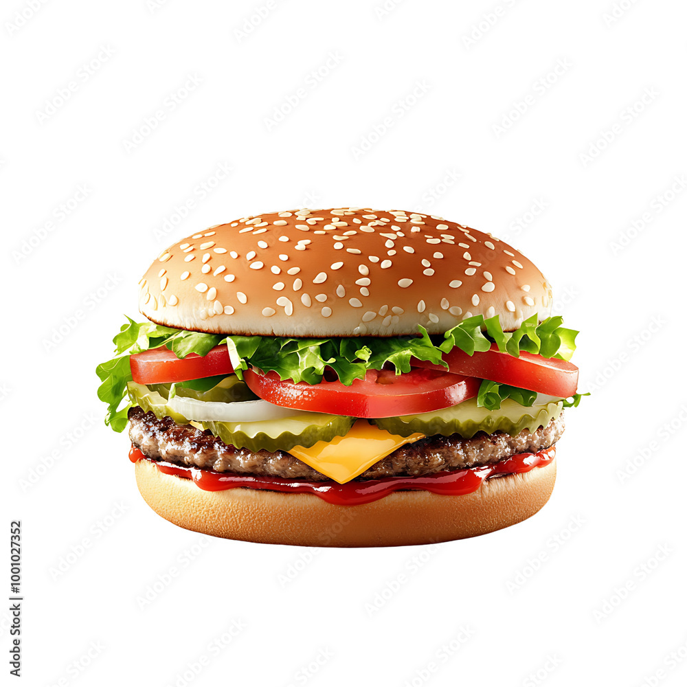 hamburger isolated on white background hamburger isolated on white background
