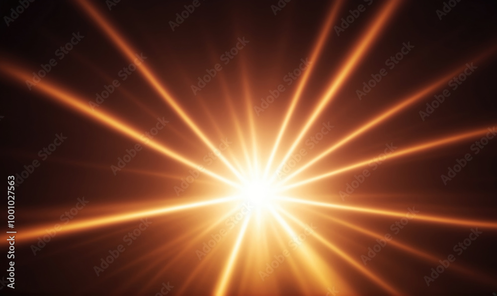 A bright light shines through a dark background, creating a starburst effect A bright light shines through a dark background, creating a starburst effect