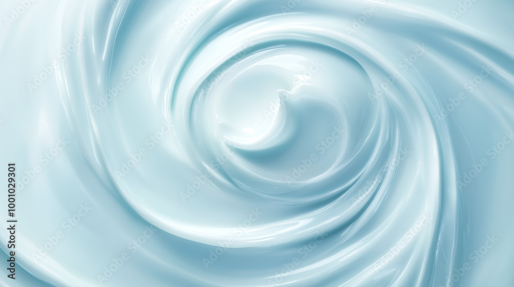 Moisturizing cream or swirl cosmetic cream, top view Moisturizing cream or swirl cosmetic cream, top view