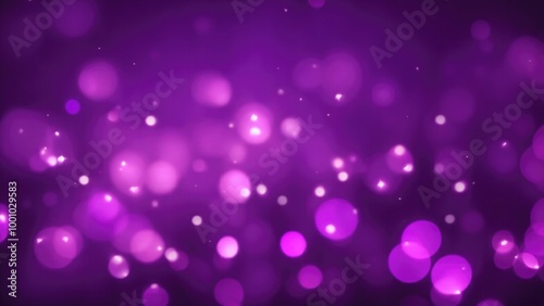 Soft Bokeh Lights on Dark Purple Background