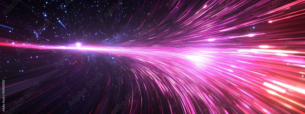 Neon speed rays abstract background. A burst of pink light energy. The movement of luminous purple rays in space. Neon speed rays abstract background. A burst of pink light energy. The movement of luminous purple rays in space.
