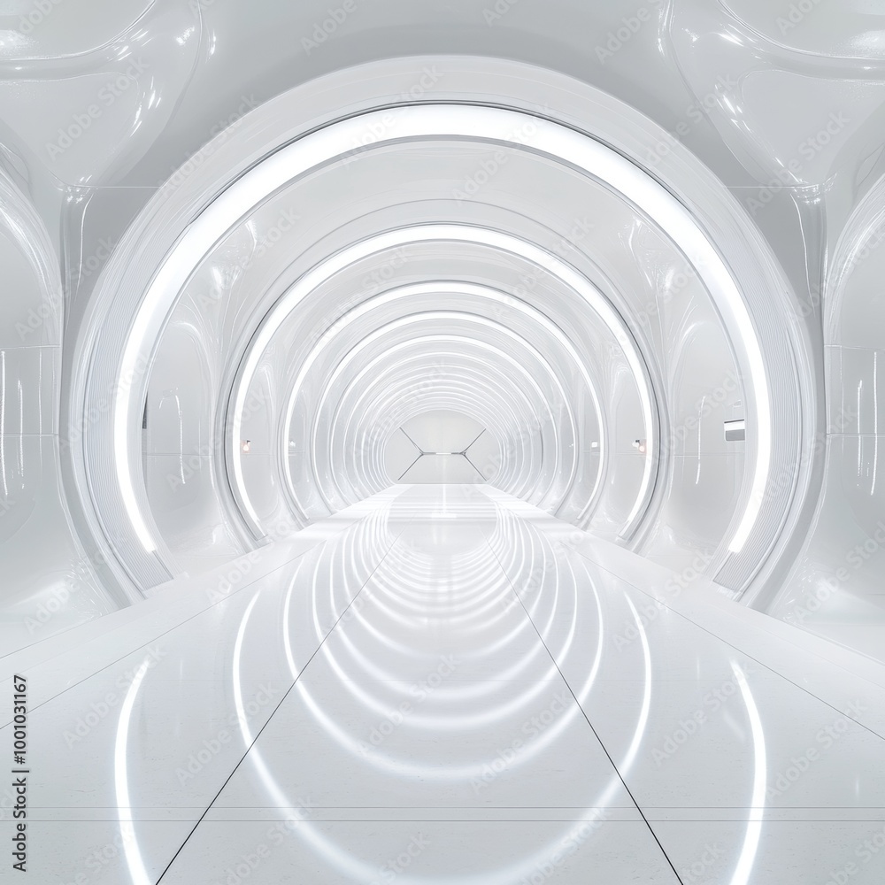 Fototapeta premium abstract 3d tunnel