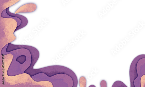 Paper cut frame background