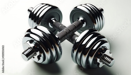 Wallpaper Mural dumbbells isolated on a white background Torontodigital.ca