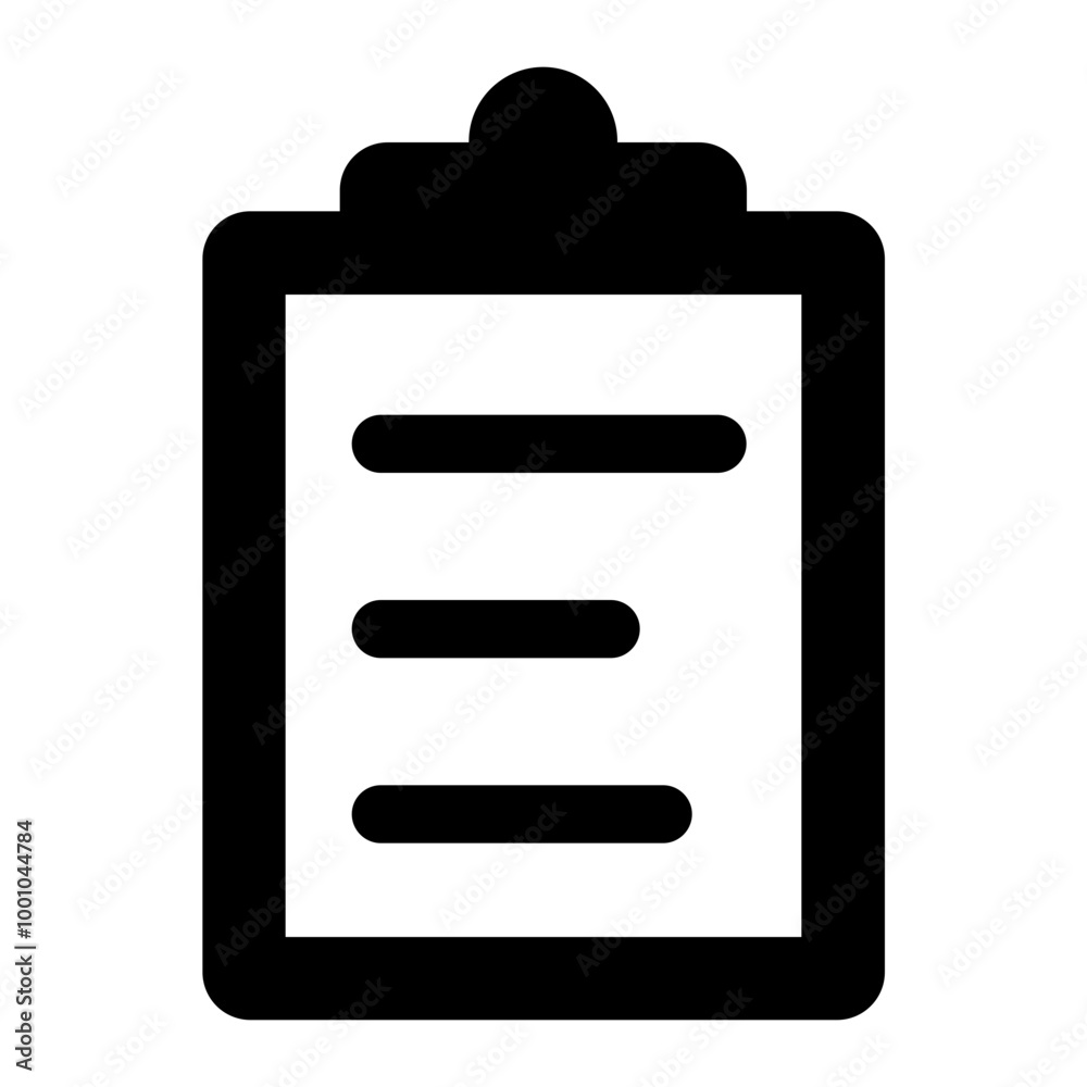 Clipboard, document icon - Outline style Clipboard, document icon - Outline style
