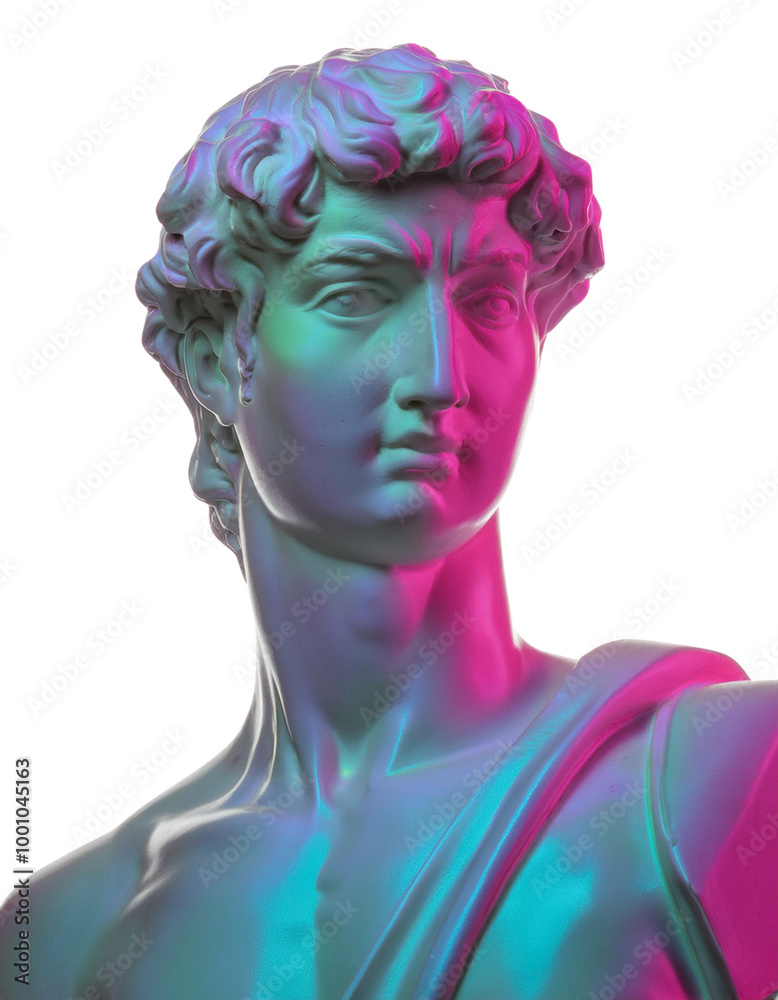 Vibrant digital sculpture of a classical figure, showcasing intricate details and modern color gradients, perfect for artistic projects. Vibrant digital sculpture of a classical figure, showcasing intricate details and modern color gradients, perfect for artistic projects.