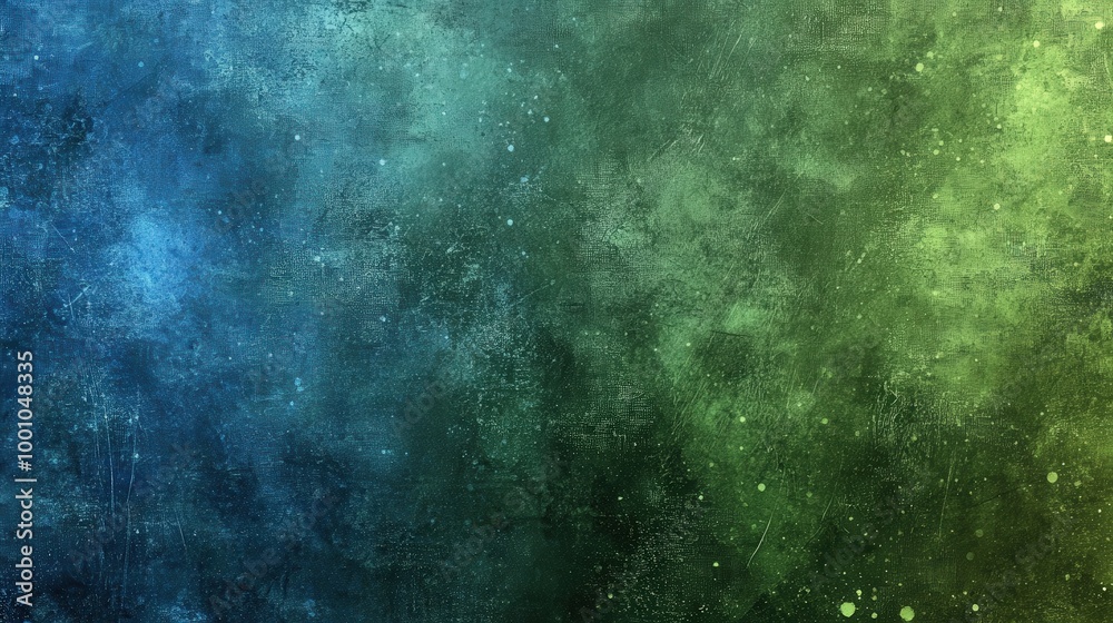 Obraz premium Abstract Grunge Texture in Green and Blue Shades