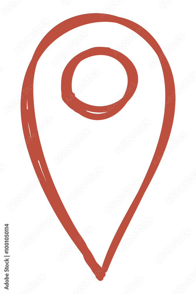 Hand drawn map location transparent png symbol Hand drawn map location transparent png symbol