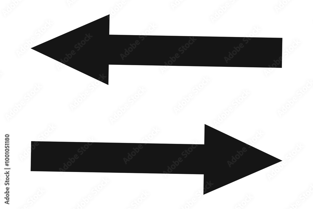 Arrow png sticker, two way traffic road direction sign in black flat design Arrow png sticker, two way traffic road direction sign in black flat design
