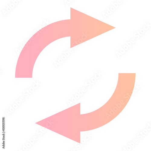 Free Download Arrow png sticker, roundabout traffic road direction sign in pink holographic design - GFXLoad