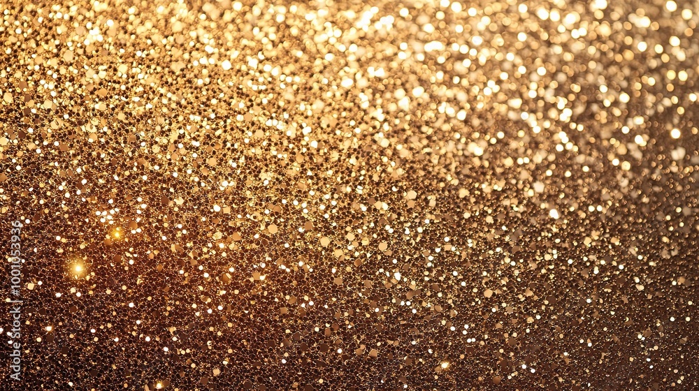 Golden Glitter Background for Festive Occasions Golden Glitter Background for Festive Occasions