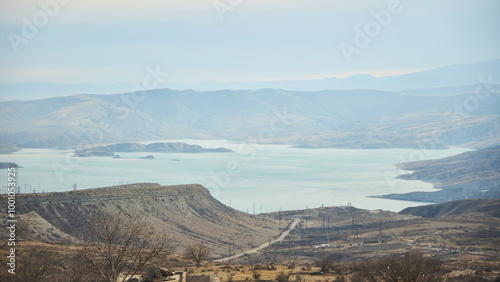 Chirkeyskoye reservoir in the Republic of Dagestan, Russia photo