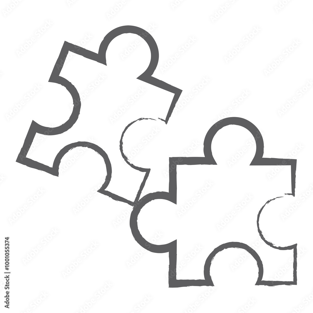 Jigsaw icon png, business teamwork illustration on transparent background Jigsaw icon png, business teamwork illustration on transparent background