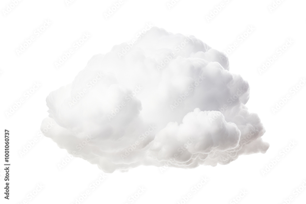 Classic Cumulus Cloud with Defined Shape and Bright Appearance Isolated on Transparent Background Classic Cumulus Cloud with Defined Shape and Bright Appearance Isolated on Transparent Background