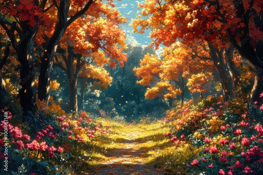 fantasyinspired anime game art backdrop featuring enchanted forests whimsical creatures and vivid colors that transport viewers into a magical world fantasyinspired anime game art backdrop featuring enchanted forests whimsical creatures and vivid colors that transport viewers into a magical world