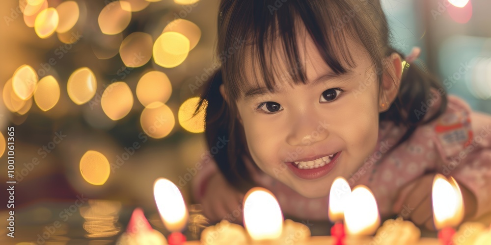 Joyful family celebrating a special day at home with cake and candles. A delighted child smiles, surrounded by love and togetherness during the festive occasion Joyful family celebrating a special day at home with cake and candles. A delighted child smiles, surrounded by love and togetherness during the festive occasion
