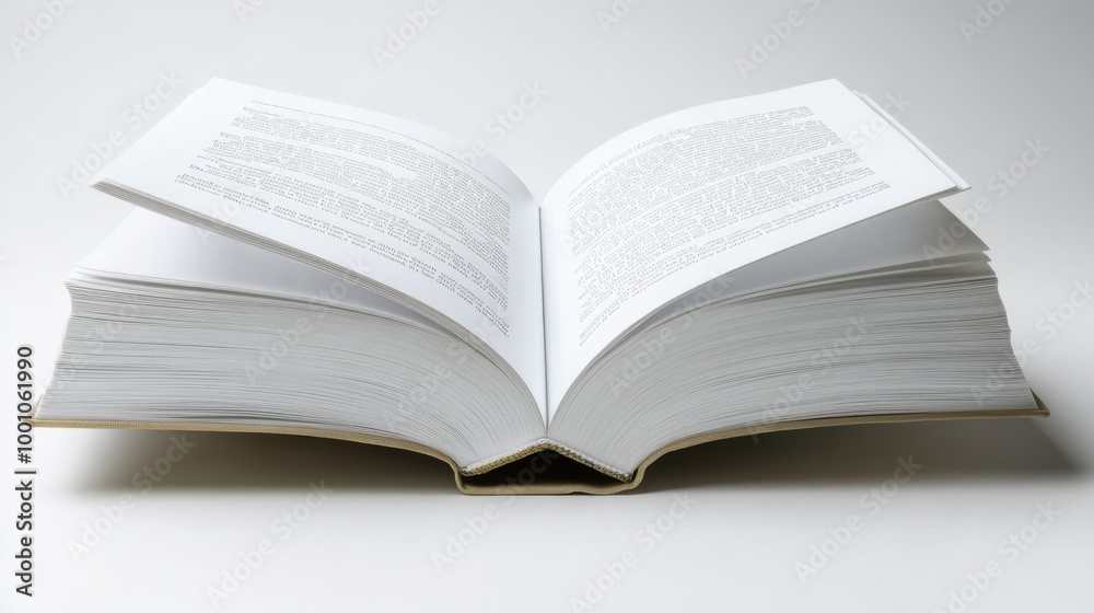 Open Book with Curved Pages and Minimal Background Open Book with Curved Pages and Minimal Background