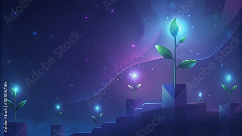 financial growth abstract background