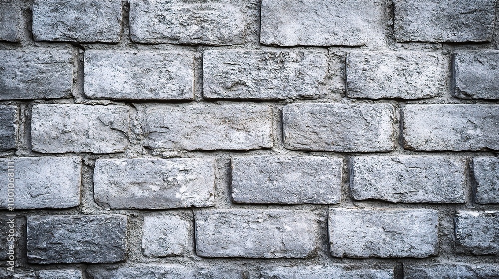 Fototapeta premium Textured Grey Brick Wall for Design Use