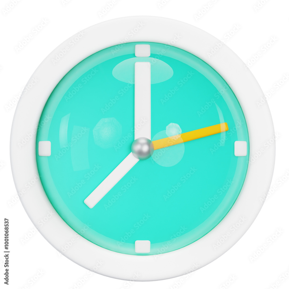 Clock 3D Illustration