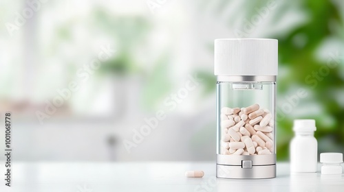 Automated pill crusher with builtin safety lock to prevent misuse, medication safety, medical device