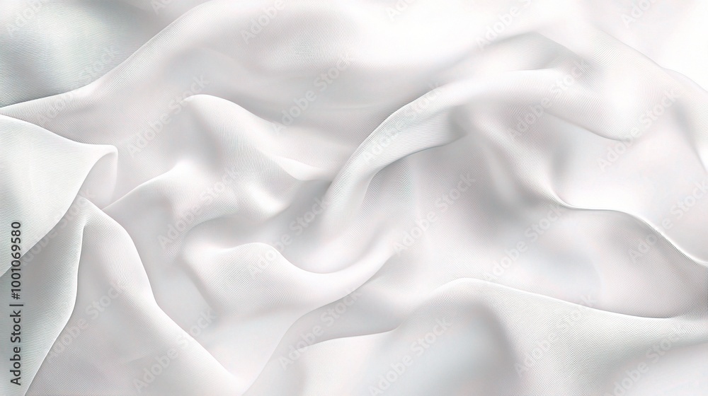 Obraz premium Soft White Fabric Texture for Background and Design