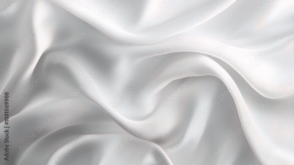 Obraz premium Soft White Fabric Texture for Background Use