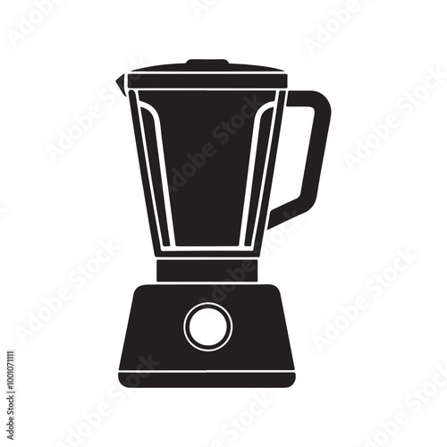 Blender silhouette vector, black and white silhouette, vector and illustration