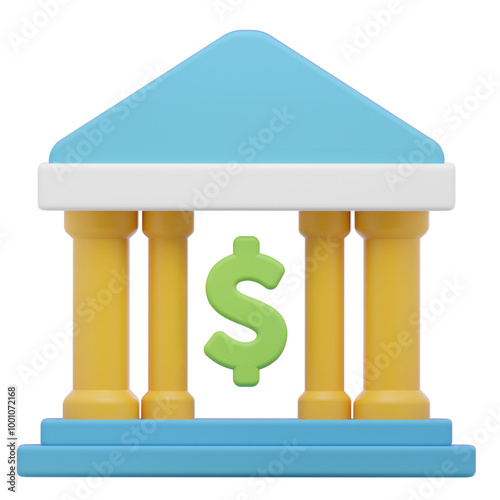 Bank 3D Illustration