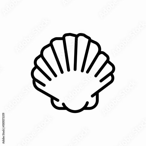 sea shell icon sign vector