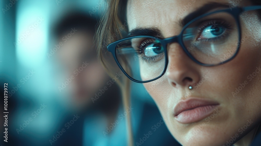 Blurry image of a person shown in close focus, set against an abstract and colorful background, giving the scene an ethereal and artistic feel with a modern touch. Blurry image of a person shown in close focus, set against an abstract and colorful background, giving the scene an ethereal and artistic feel with a modern touch.