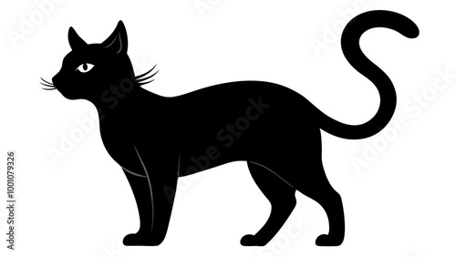 black silhouette of cat