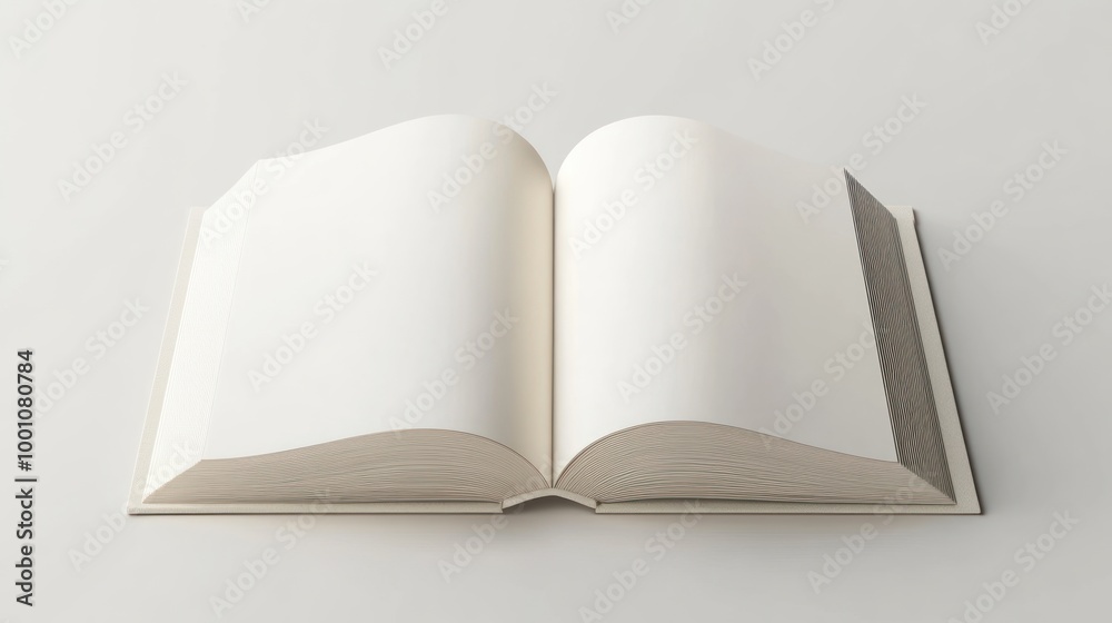Open Book on White Background Open Book on White Background