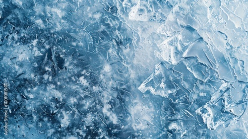 Photo of surface with ice in the style of ice punk, Ice texture