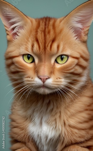 red cat portrait