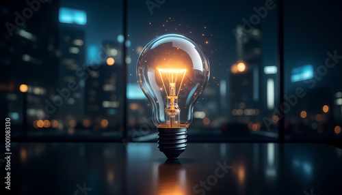 A bright idea for a business growth concept