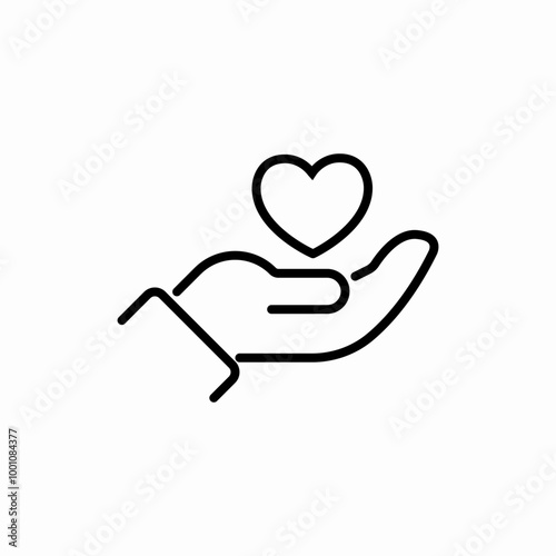 heart care icon sign vector
