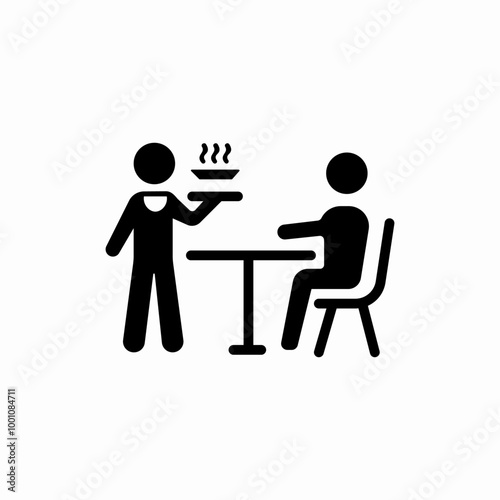 table service icon sign vector