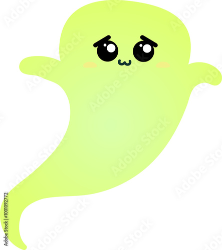 cute ghost cartoon , halloween