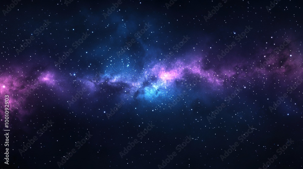 Obraz premium Stunning Night Sky with Stars and Galaxy Elements