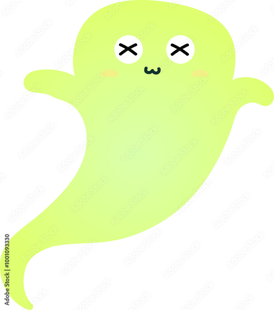 cute ghost cartoon , halloween