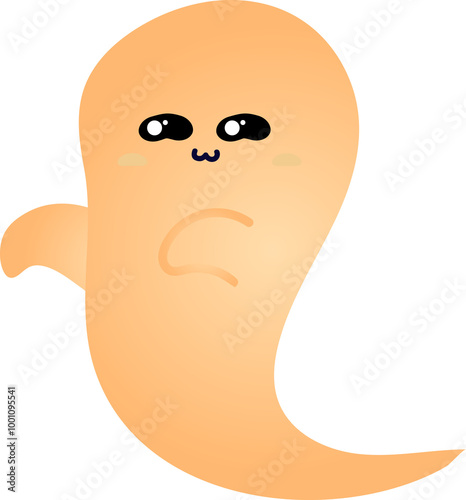 cute ghost cartoon , halloween