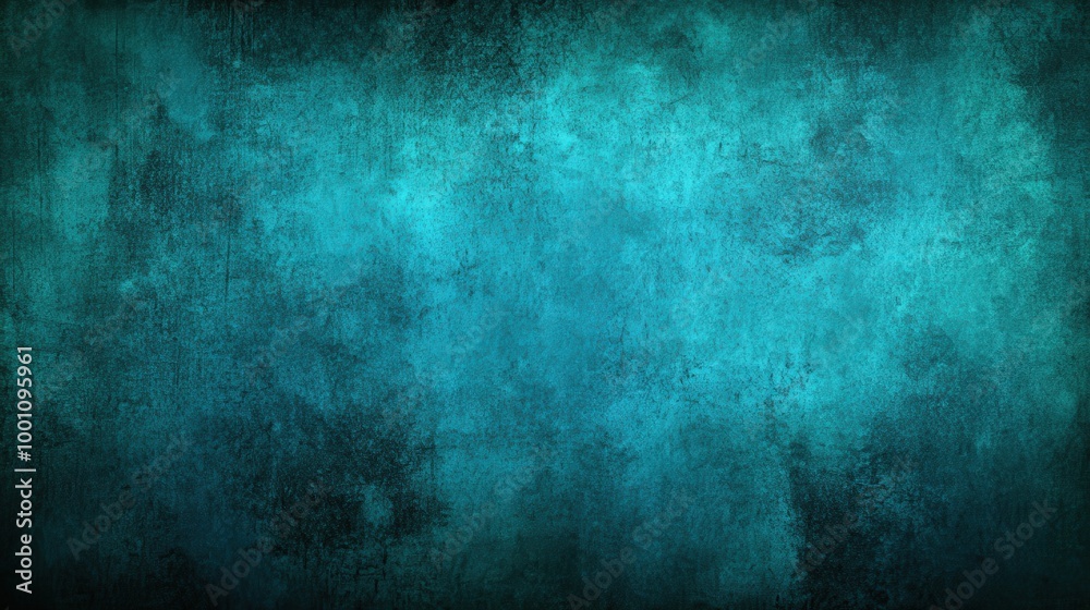 Dark Teal Background with Vignette Texture Dark Teal Background with Vignette Texture