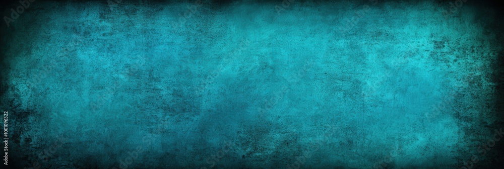 Obraz premium Dark Teal Textured Background with Vignette Effect
