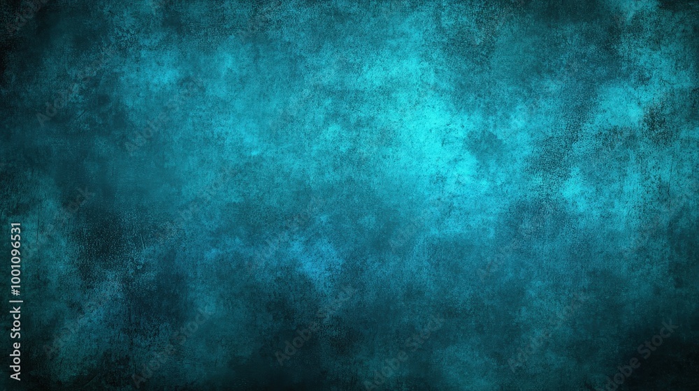 Dark Teal Background with Texture and Vignette Effect Dark Teal Background with Texture and Vignette Effect