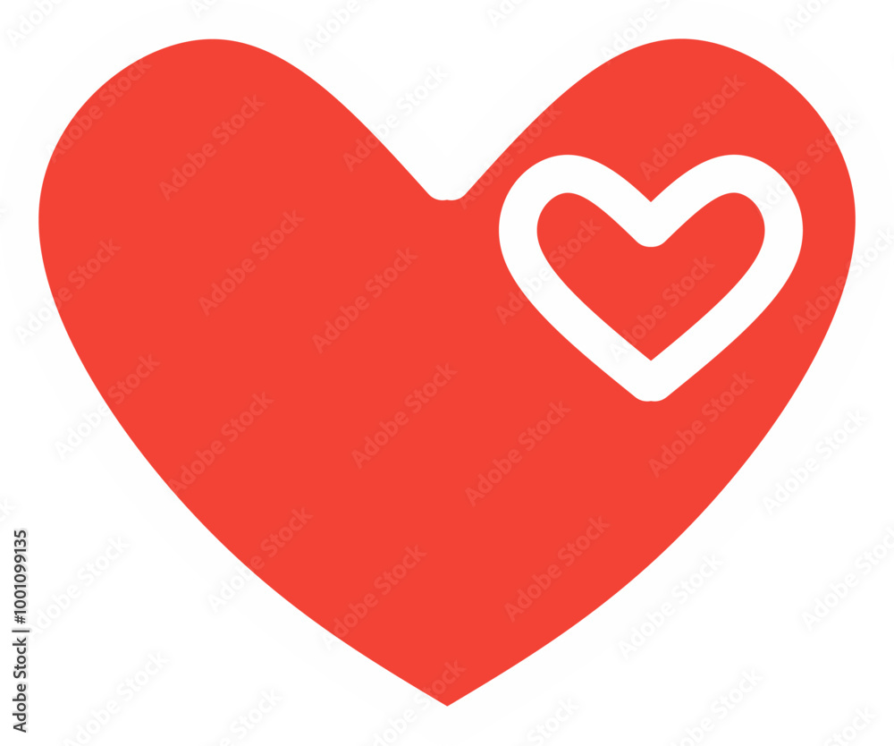 Heart Icon, Editable love Icon. Vector illustration in thin line style.