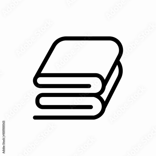 stacked towels icon sign vector