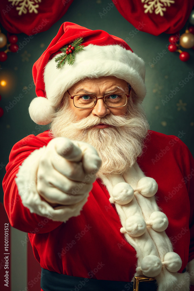 Naklejka premium Santa Wants YOU for Christmas!